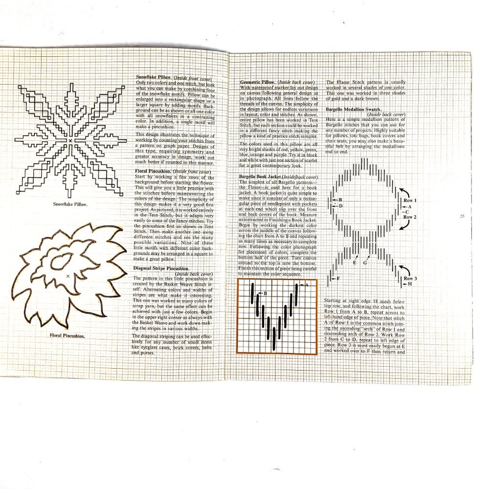 Beginner's Needlepoint Margaret Boyles Columbia Minerva Book 207 36 Pages 1972 - Picture 15 of 16